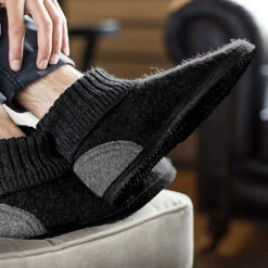 Giesswein Hüttenschuhe Kramsach Adults Hüttenschuhe - Dunkelgrau -Giesswein 10035716 07