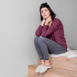 Giesswein Hausschuhe Neudau Hüttenschuhe - Wollweiß -Giesswein 6861535 07